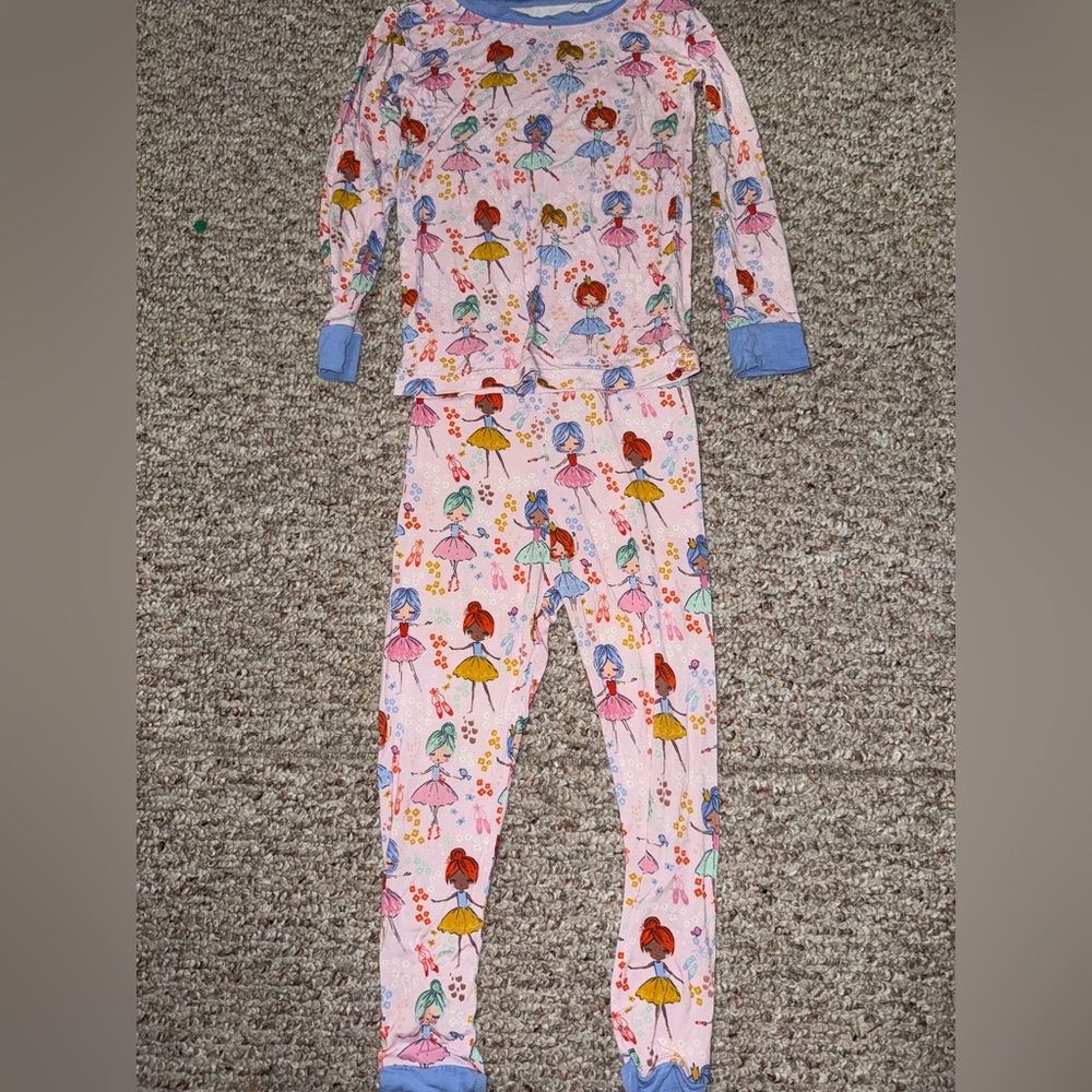 Little Sleepies Pastel Ballerina Pajama Set